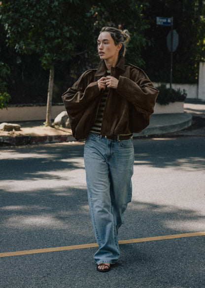 Veste bomber effet daim