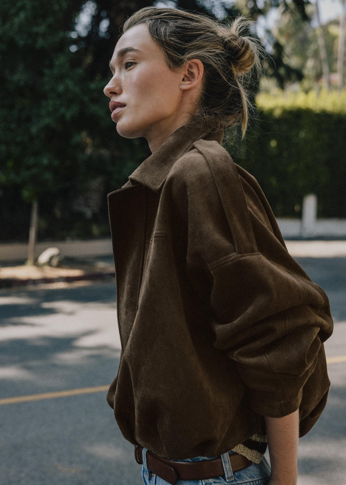 Veste bomber effet daim