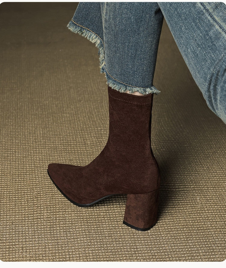 Bottines Stretch à Talons