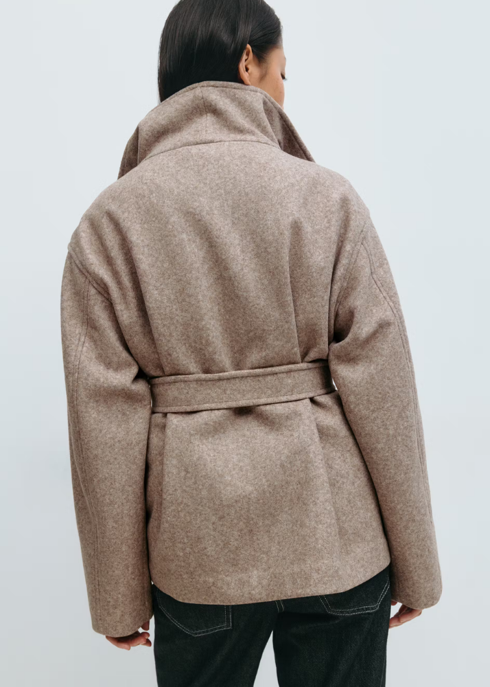 Veste Courte Col Haut