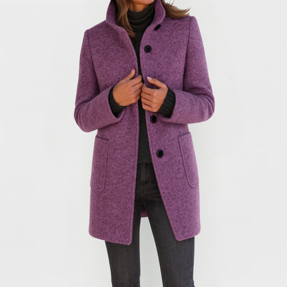 Amélie | Manteau Chic en Laine avec Poches