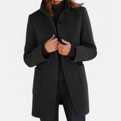Amélie | Manteau Chic en Laine avec Poches