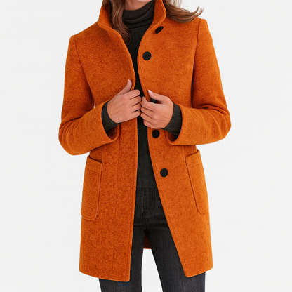 Amélie | Manteau Chic en Laine avec Poches